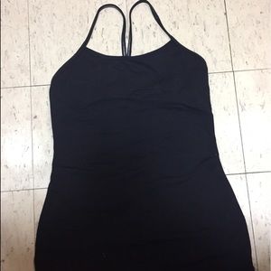 Black Lululemon Power Y tank